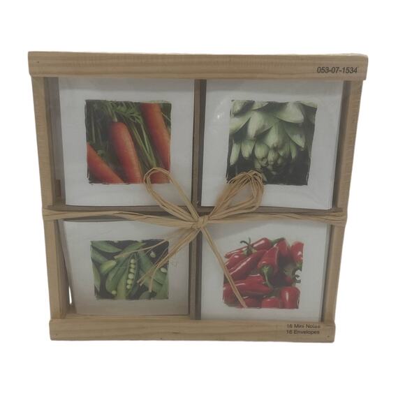 Note Cards 16 Vegetable Themed Cards by Savoring Grace Greetings - Picture 1 of 4